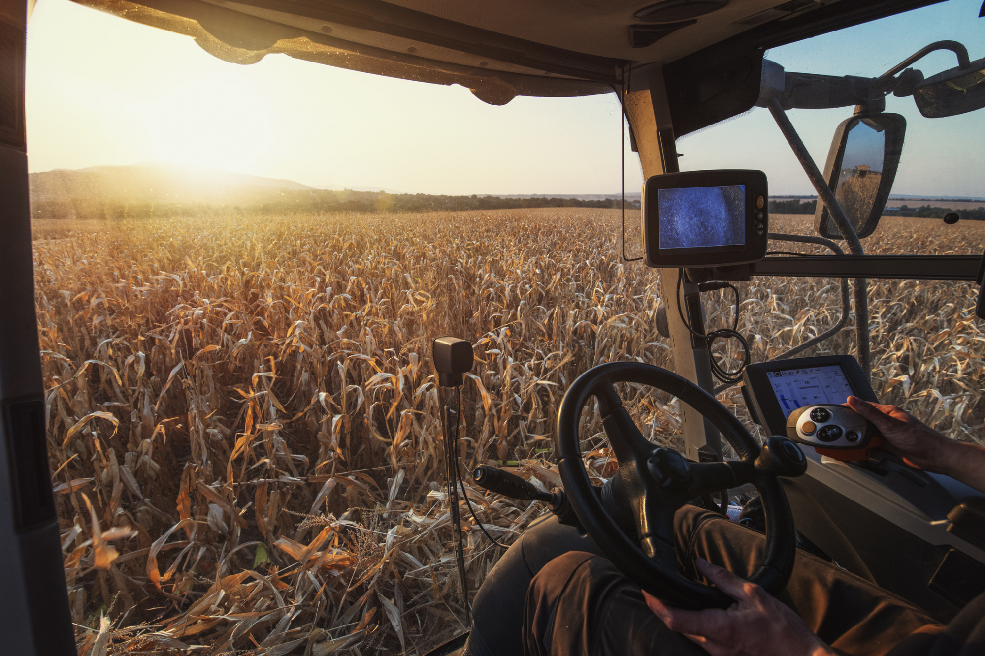 GPS controlled farming equipment in the agriculture industry