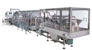 robert's packaging continuous motion filling and sealing system