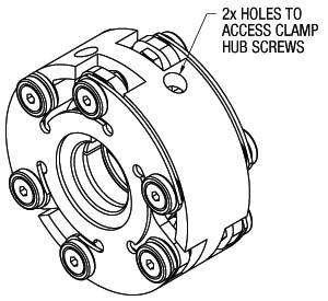 3/4 view drawing of coupling