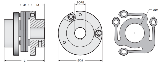 Bolted Style Control Flex Coupling