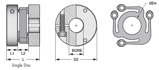 Single Disc Control Flex Couplings