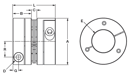 Single Clamp Aluminum A1C Hubs