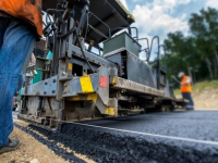 Heavy duty road construction machinery flatting asphalt 