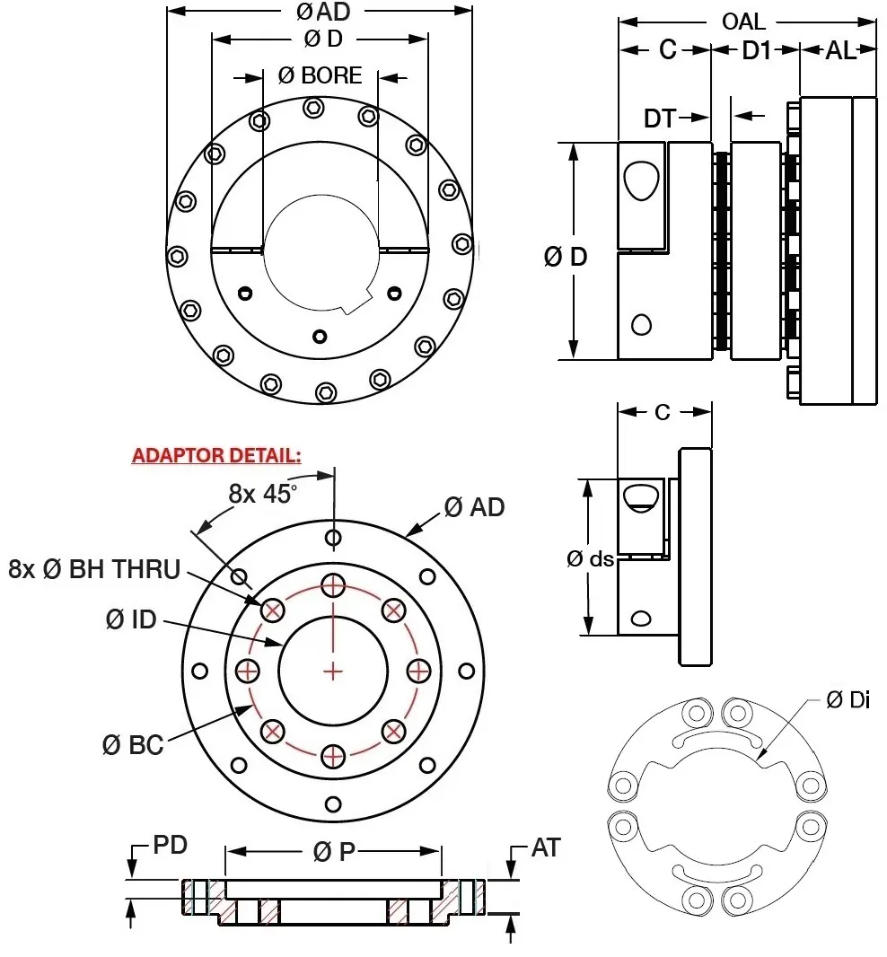 Double-Flex Clamp-Adaptor Model-4