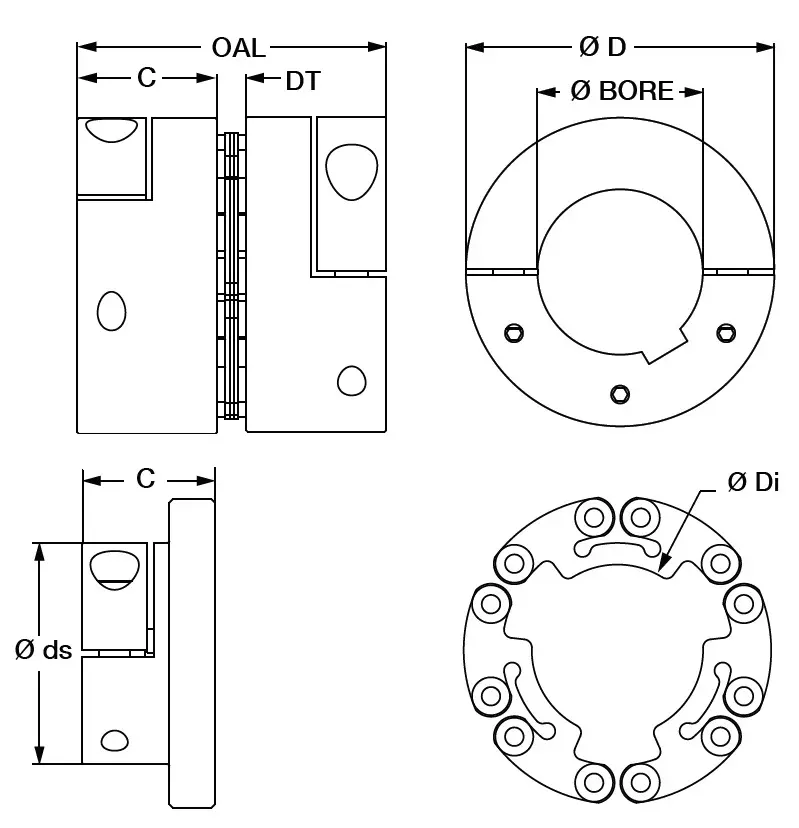 Single-Flex Clamp-Clamp