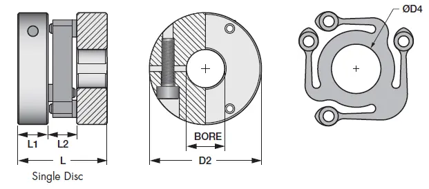 Single Disc Control Flex Couplings