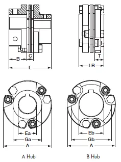 Single QD Bushing Hubs