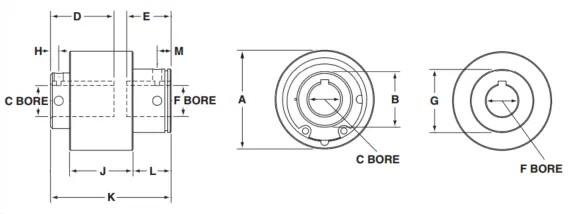 Regular Shaft-to-Shaft Torq-Tenders Part Number: TT3TAN-C