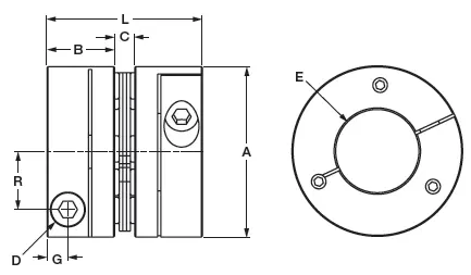 Single Clamp Aluminum A1C Hubs