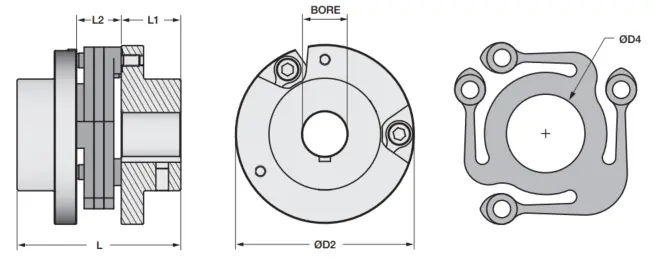 Bolted Style Control Flex Coupling